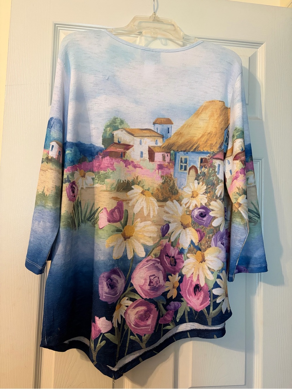 Alfred Dunner Pastel Village Floral Scoop Neck Tunic - Picture 8 of 8